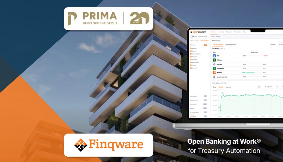 Prima Development Group automates its financial operations with FinqTreasury